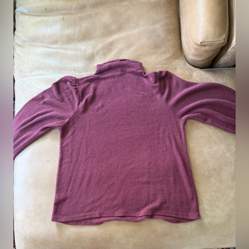 Lush Dark Pink Mockneck Sweater Women’s Size Large - Picture 6 of 6